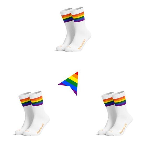 PIPPO Amsterdam Rennradsocken Statement Pride Limited Edition 3 er Pack