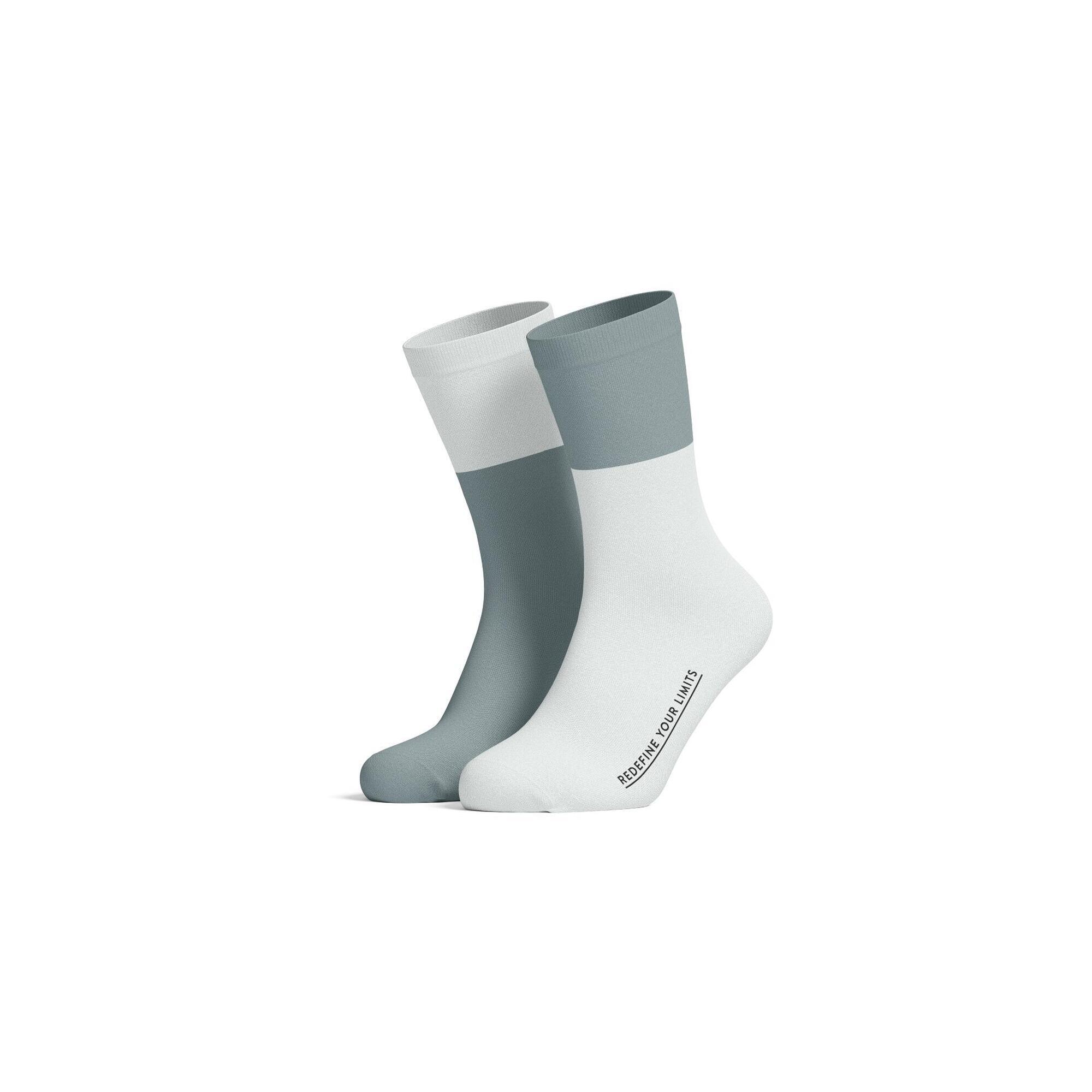 Pippo Amsterdam - Chaussettes Vélo Route Merino - Chaussettes - Blanc|vert - 43/46 - Decathlon