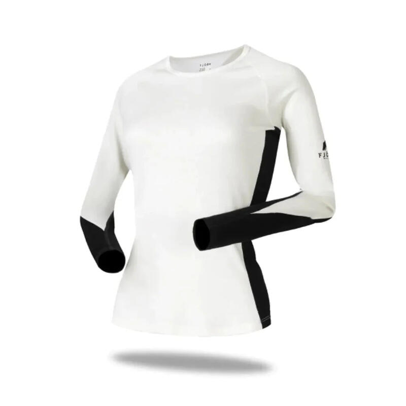 Technisches Merino-T-Shirt mit langen Ärmeln - Jungfrau 210 Damen