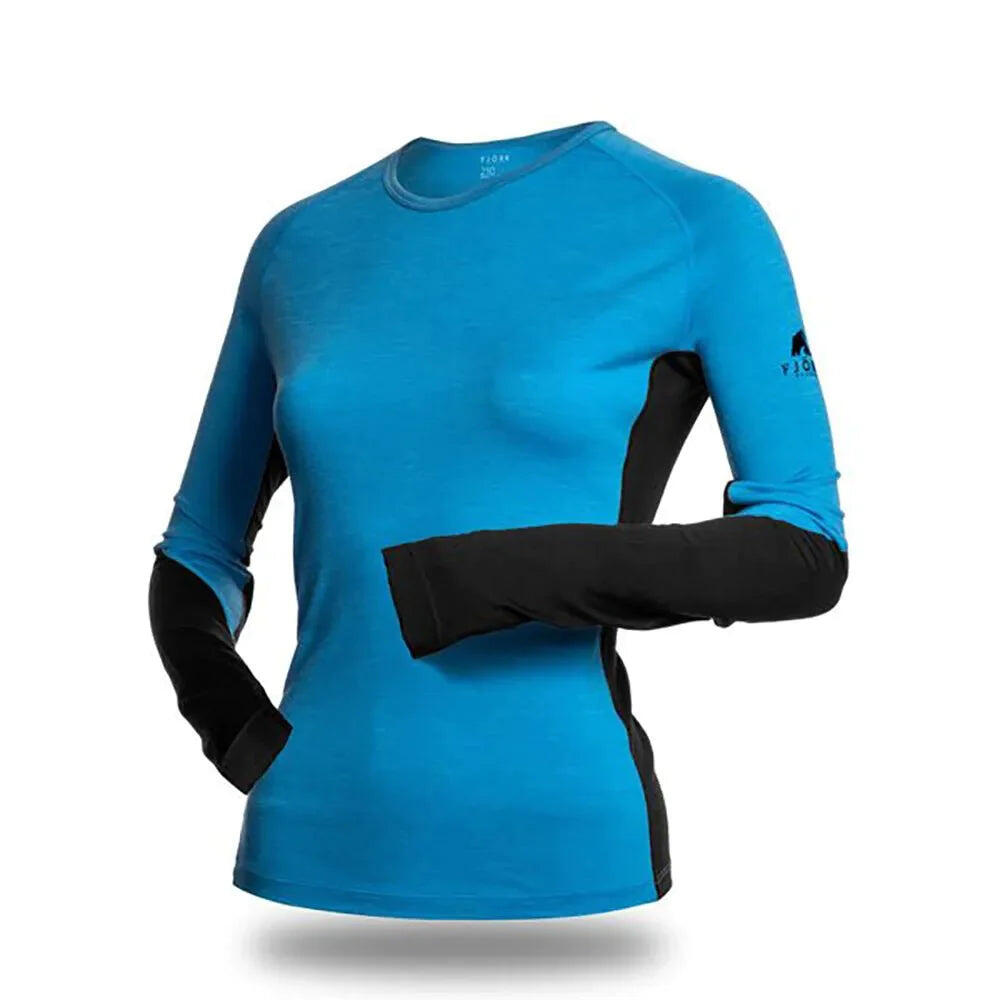 Long-sleeve technical merino T-shirt - Jungfrau 210 Women