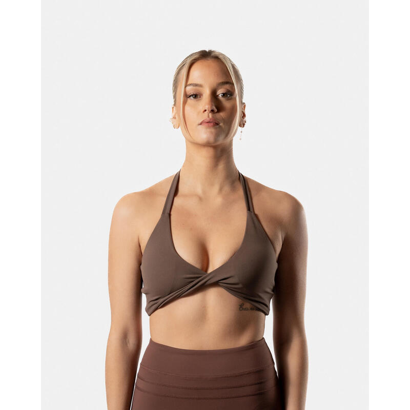 Reggiseno Sportivo Twist Fitness Donna Marrone - AW Active