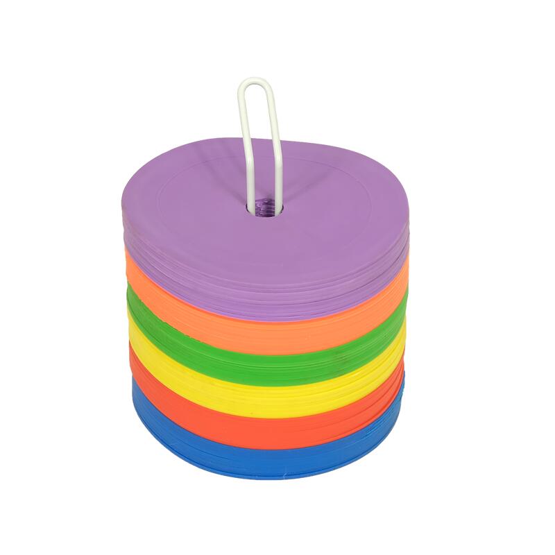 6 Disques De Marquage Antidérapants - 15.5cm - Pour Sport, Entraînement - Multi-Couleurs
