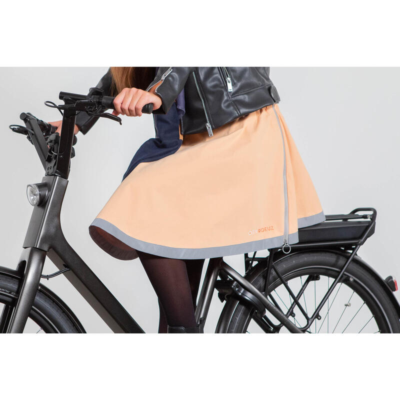 CLARA Sur-jupe de mi-saison waterproof et réfléchissante - M/L - Orange