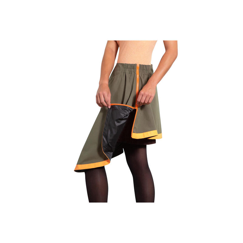 CLARA Sur-jupe de mi-saison waterproof et réfléchissante - XS/S - Vert