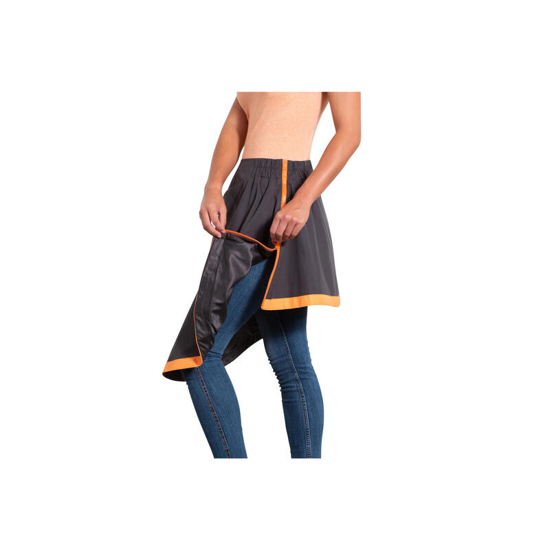 CLARA Sur-jupe de mi-saison waterproof et réfléchissante - M/L - Noir