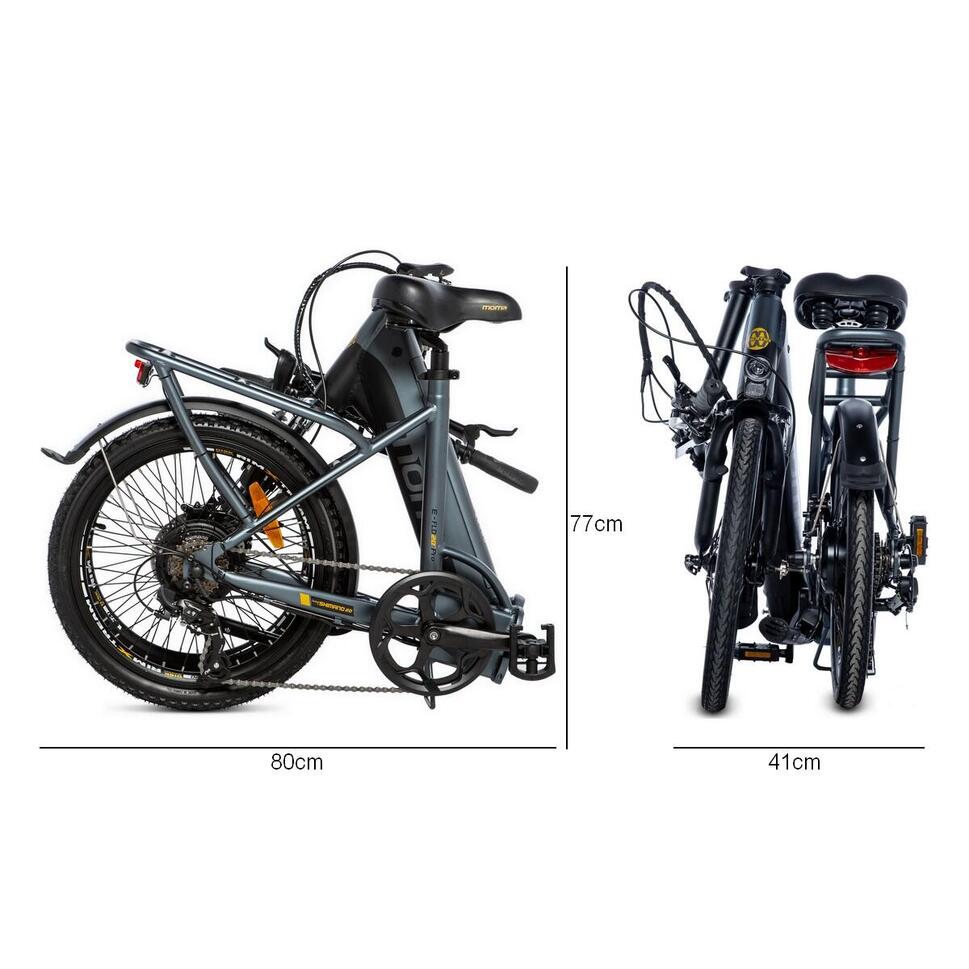 Rower elektryczny miejski Składany półsztywny E.20PRO - 20"  zasięg do 120 km