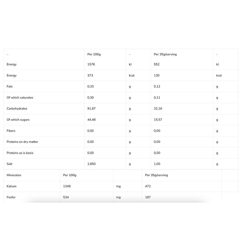 Isotone energiedrank sportdrank: Tropical smaak, Plakt niet, 43 porties