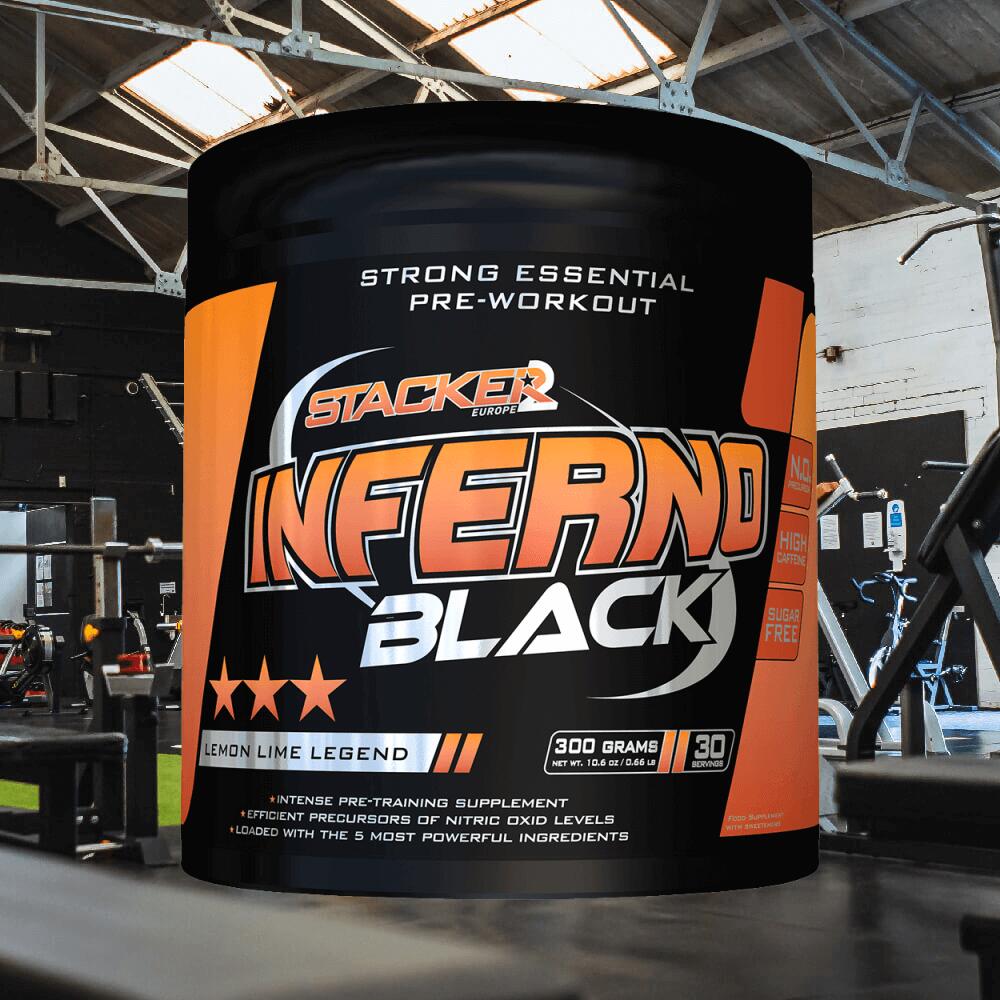 Stacker2 Inferno Black (30 serv) Lemon Lime Legend - Pre-Entrenamiento 2/3