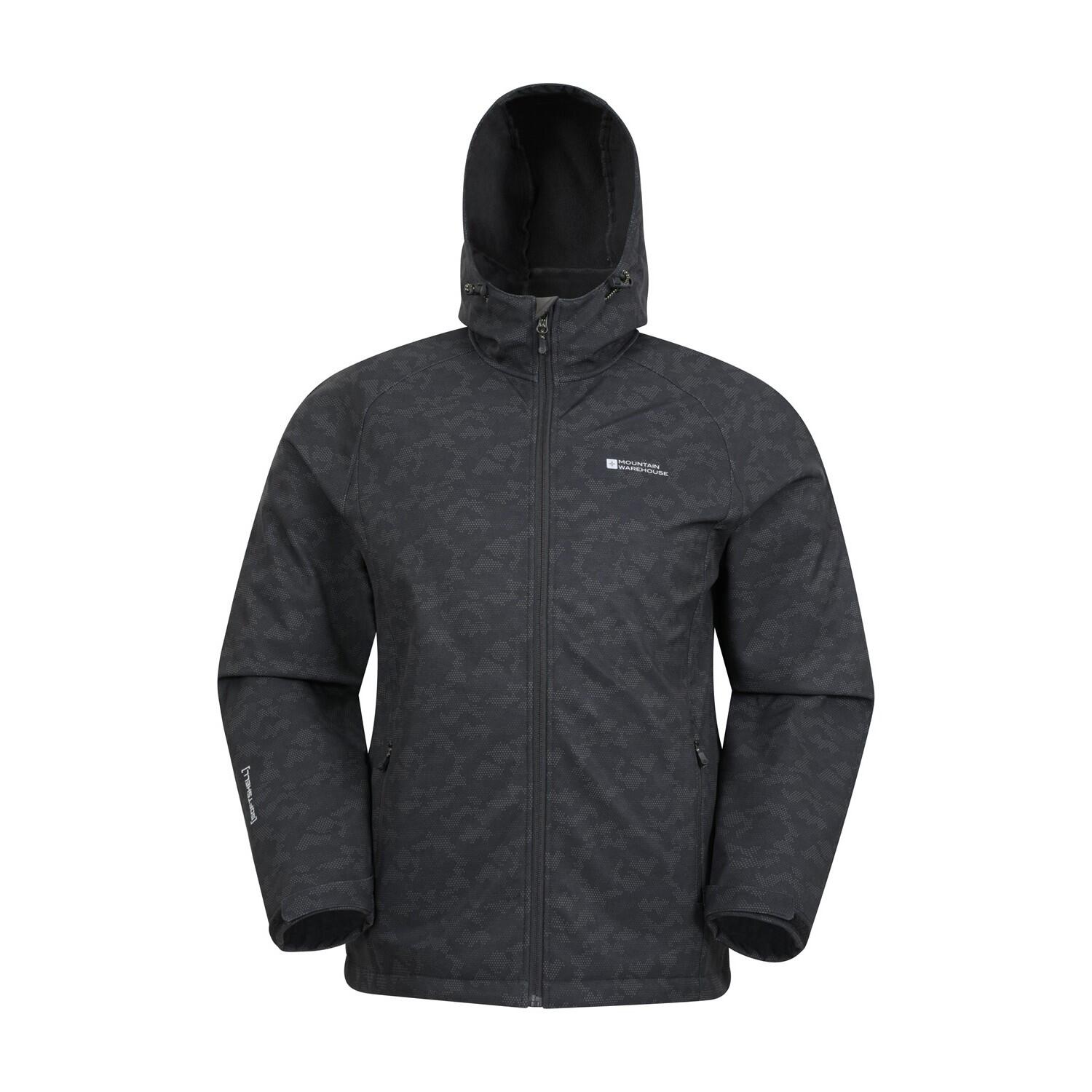 Mountain Warehouse Mens Exodus Showerproof Soft Shell Jacket