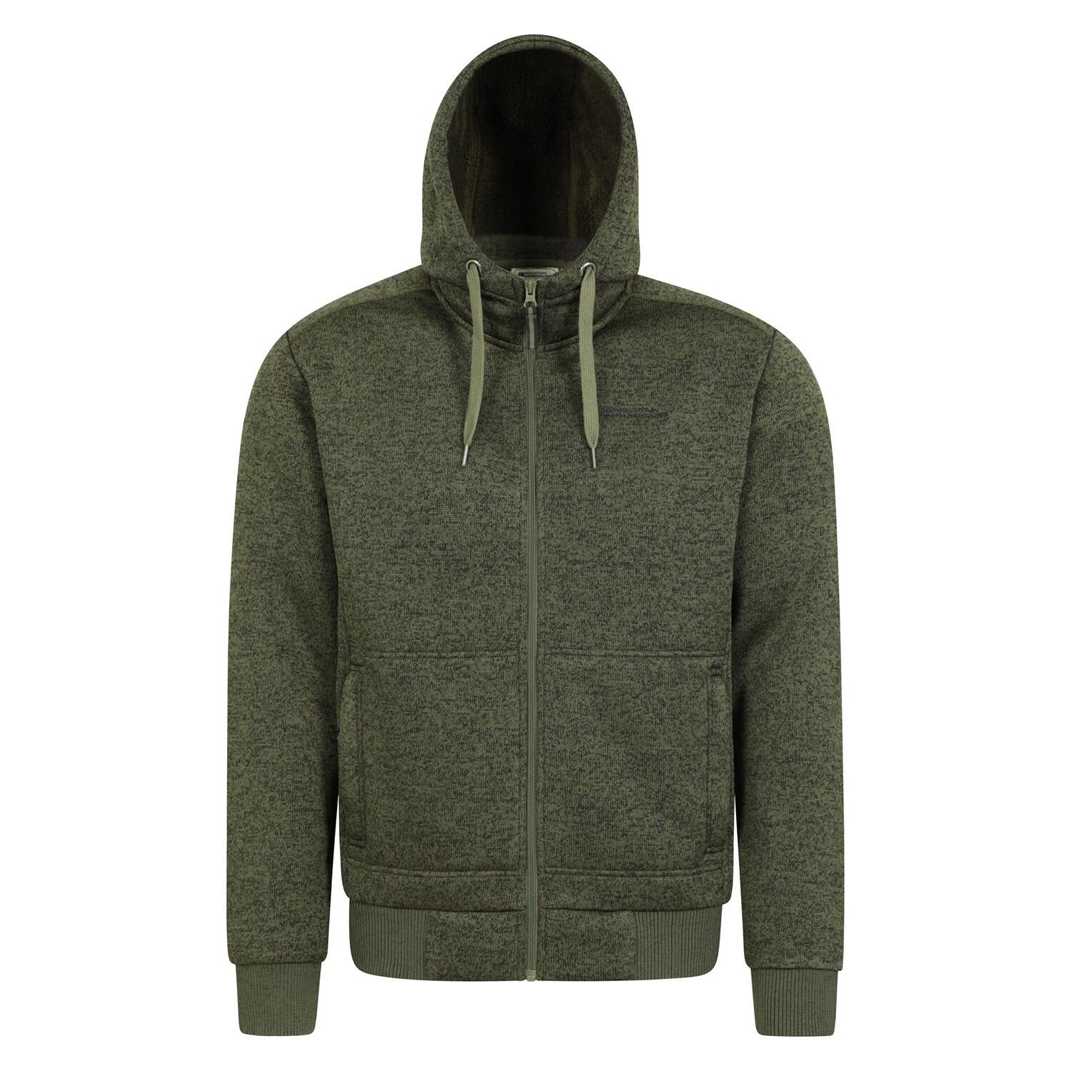 Mountain Warehouse Mens Nevis II Faux Fur Hoodie