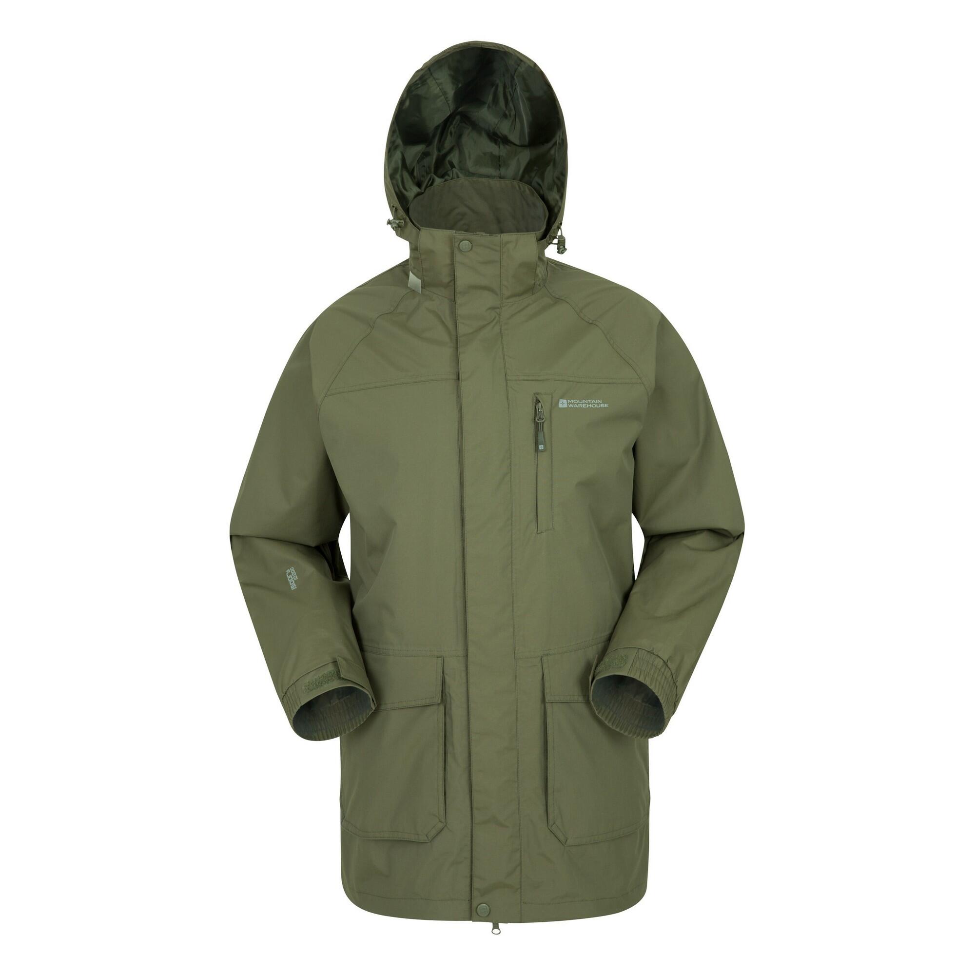 Mountain Warehouse Mens Glacier II Long Waterproof Jacket