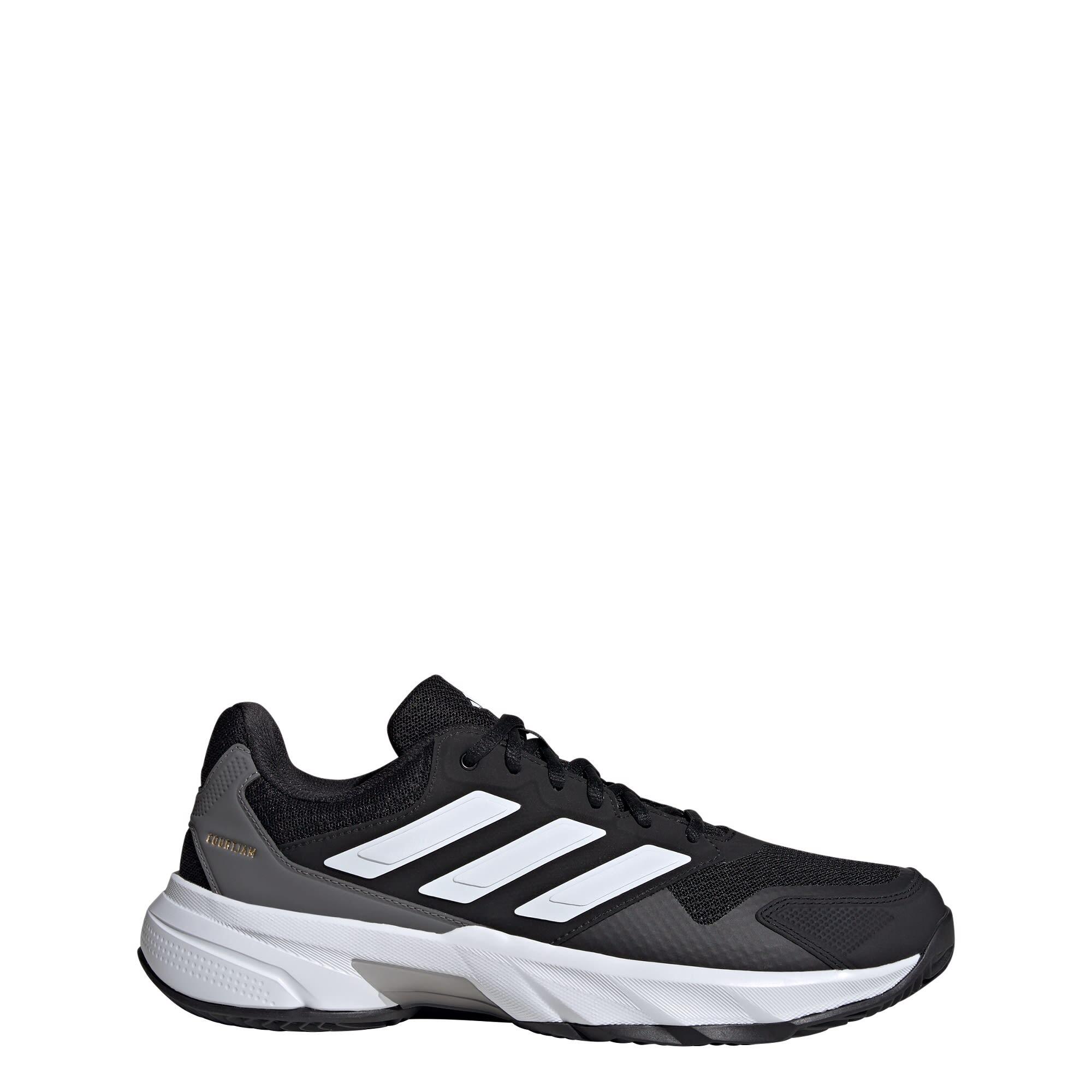Adidas - Chaussure De Tennis Terre Battue Courtjam Control 3 - Chaussures De Sport - Blanc|gris|noir - 42,5 - Decathlon
