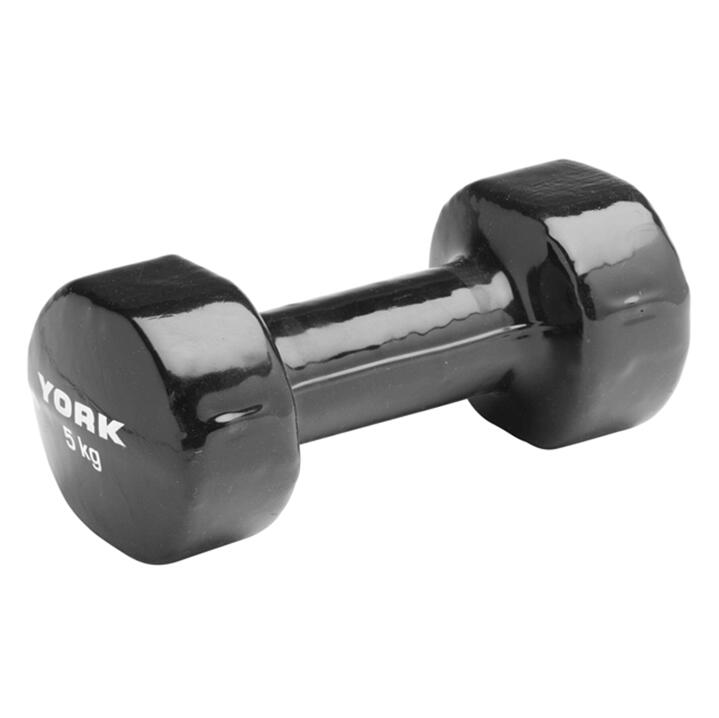 York 5KG PVC Dipped dumbbell Single