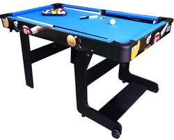 NORTH Fun Fold-Up Table De Billard Noir/Bleu 5FT