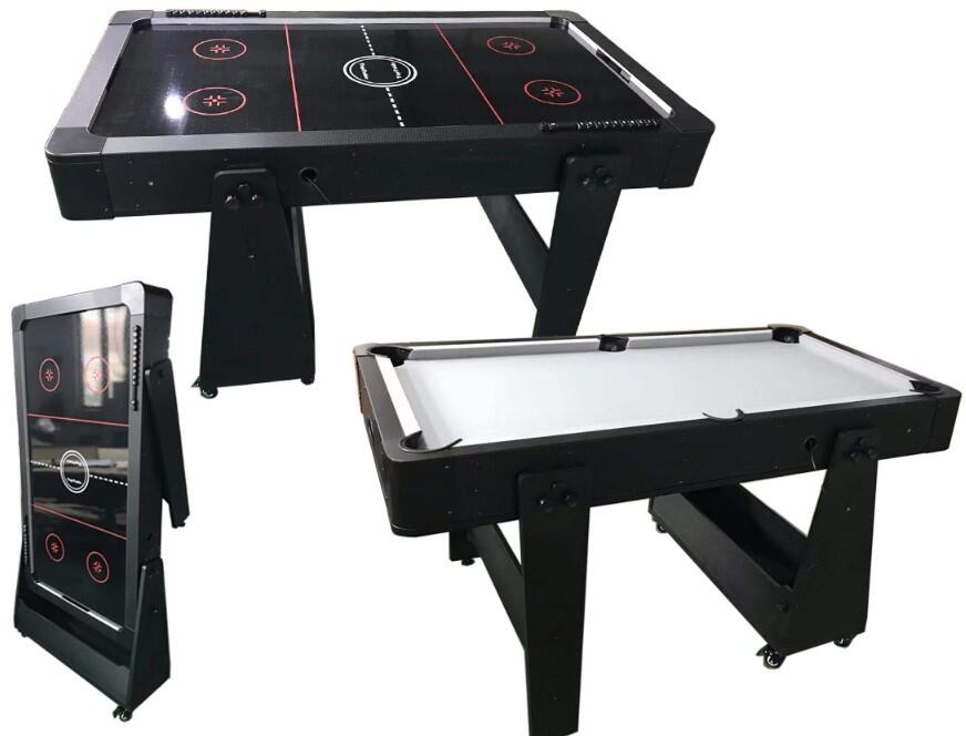 NORTH NORTH Airhockey/Pooltafel Twist 2in1 Grey/Black 5FT