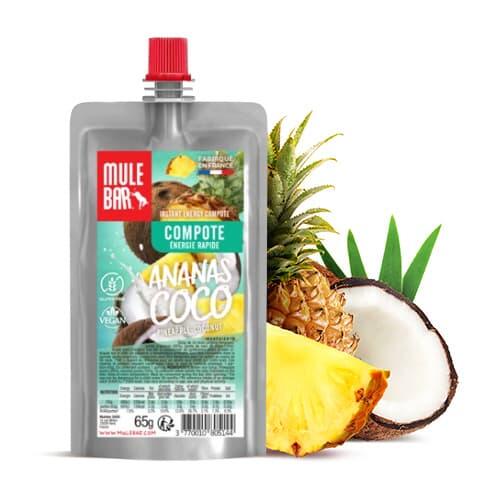 Compote énergétique - vegan - sans gluten - 65g - Ananas - Coco