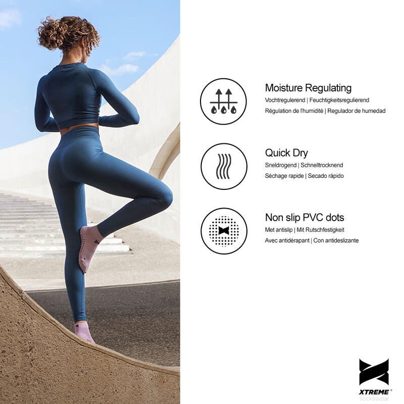 Xtreme Calcetines Yoga 3-pack Azul Marino