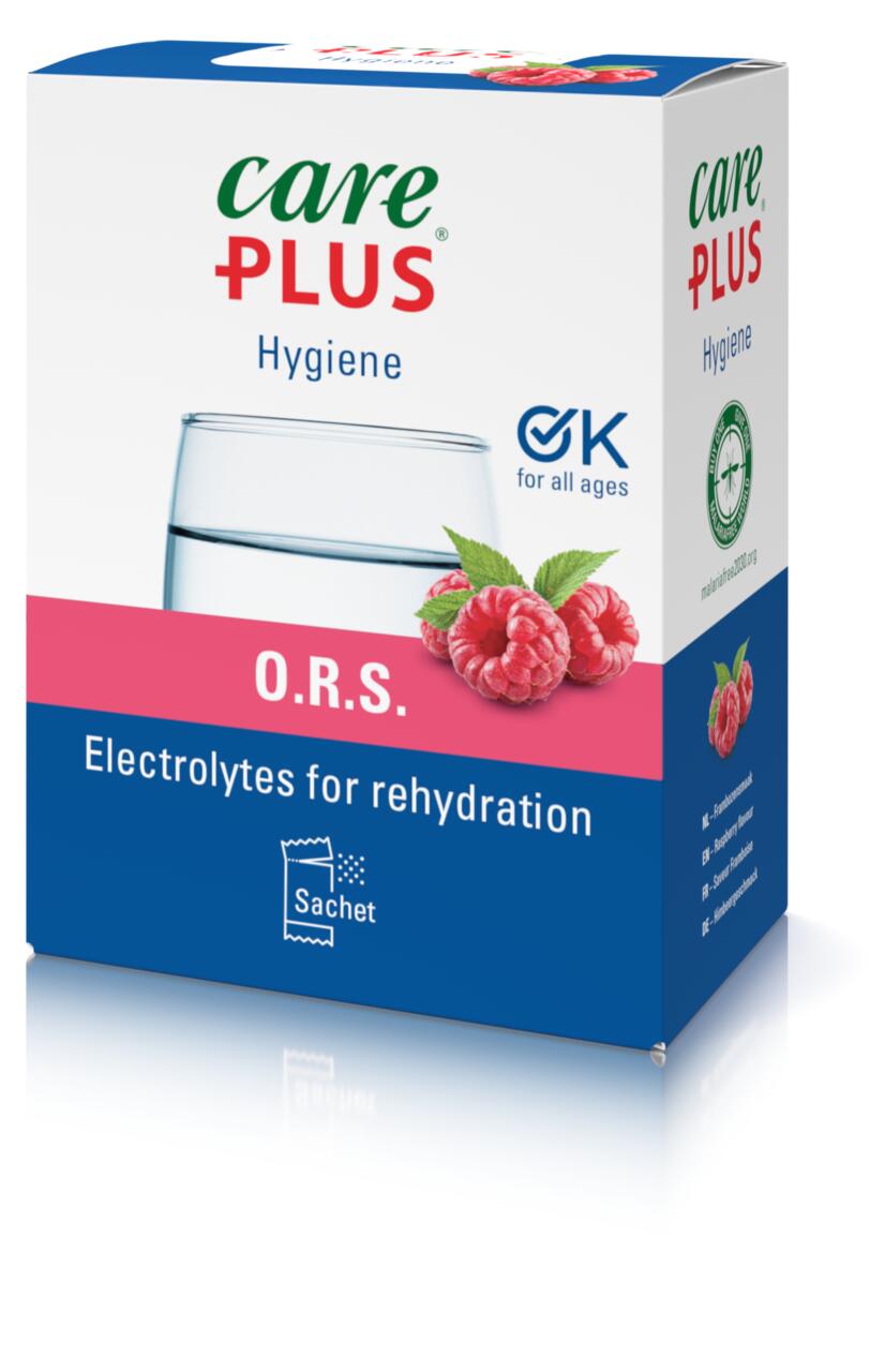 CARE PLUS Care Plus O.R.S. - Oral Rehydration Salt - Framboos - 10 stuks