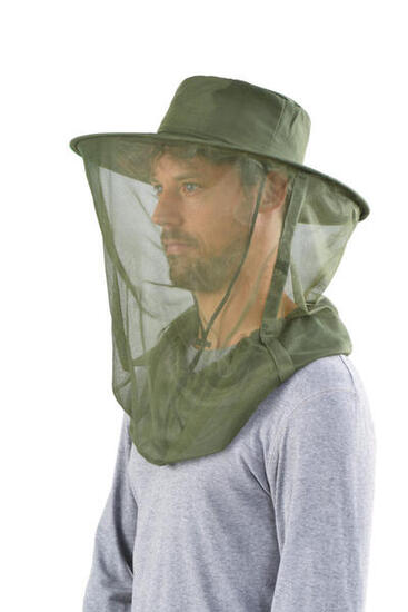 Care Plus Pop-Up HeadNet - Kopfnetz mit Hut - Grün - One Size