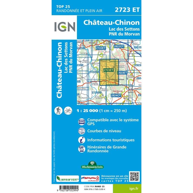 2723ET CHATEAU CHINON LAC DES SETTONS PNR DU MORVAN 2/2
