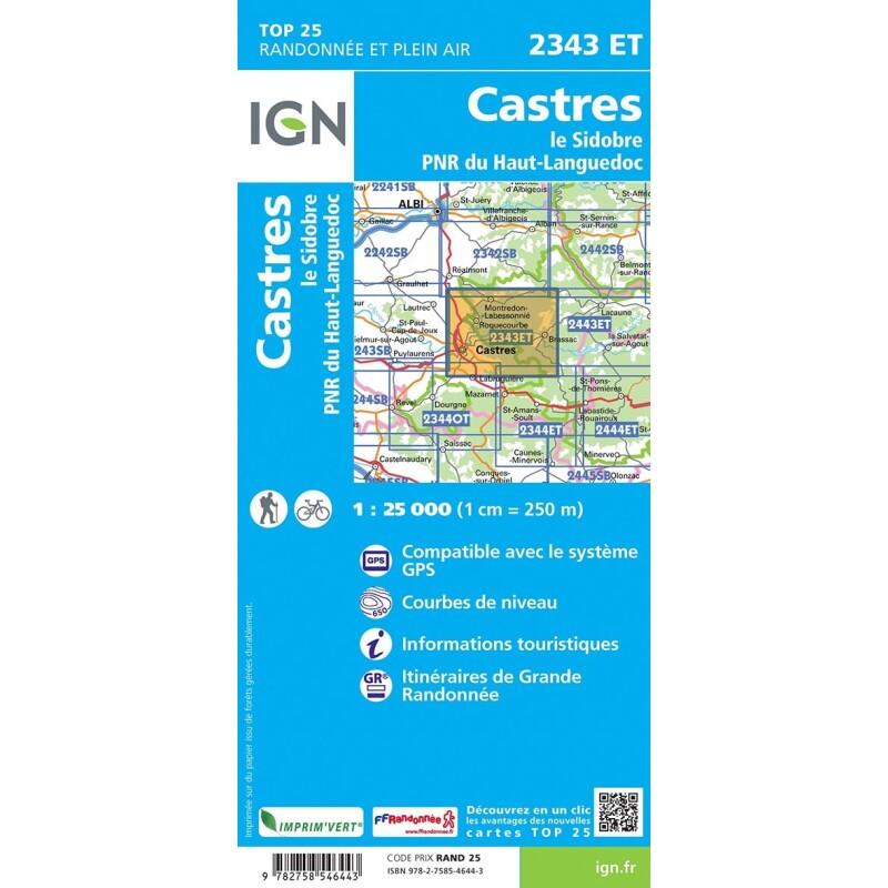 2343ET CASTRES LE SIDOBRE PNR HAUT LANGUEDOC 2/2