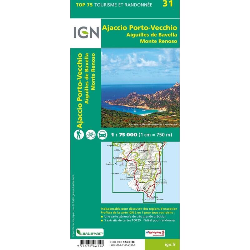 TOP75031 AJACCIO PORTO VECCHIO AIGUILLES DE BAVELLA MONTE ROTONDO 2/2
