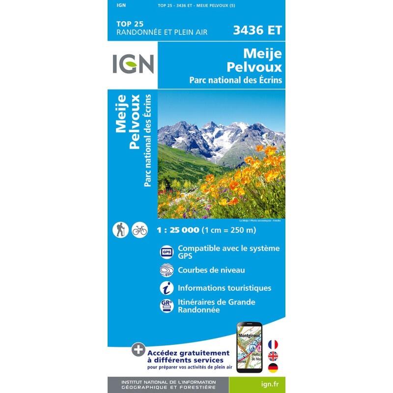 Ign - 3436et Meije, Pelvoux Pn Des Ecrins / Recto - Carte - Taille Unique - Decathlon