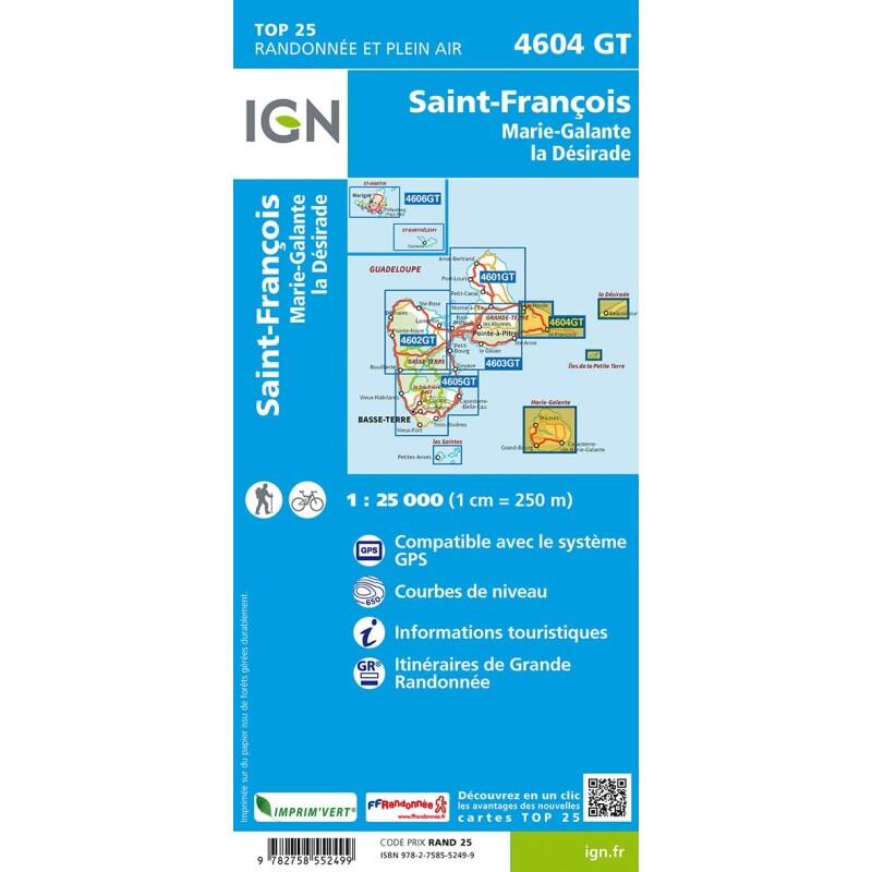 4604GT ST FRANCOIS MARIEGALANTE LA DESIRADE IGN Decathlon