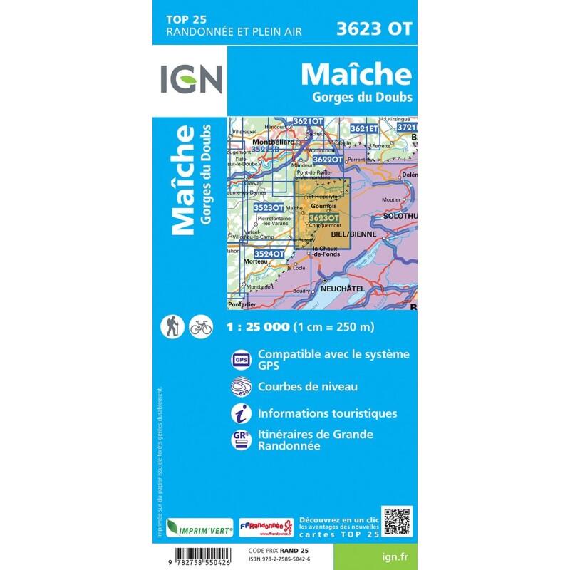 3623OT MAICHE GORGES DU DOUBS 2/2