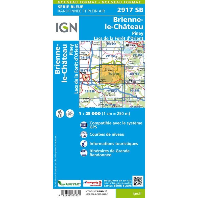 2917SB BRIENNE LE CHATEAU  PINEY LACS DE LA FORET D'ORIENT 2/2
