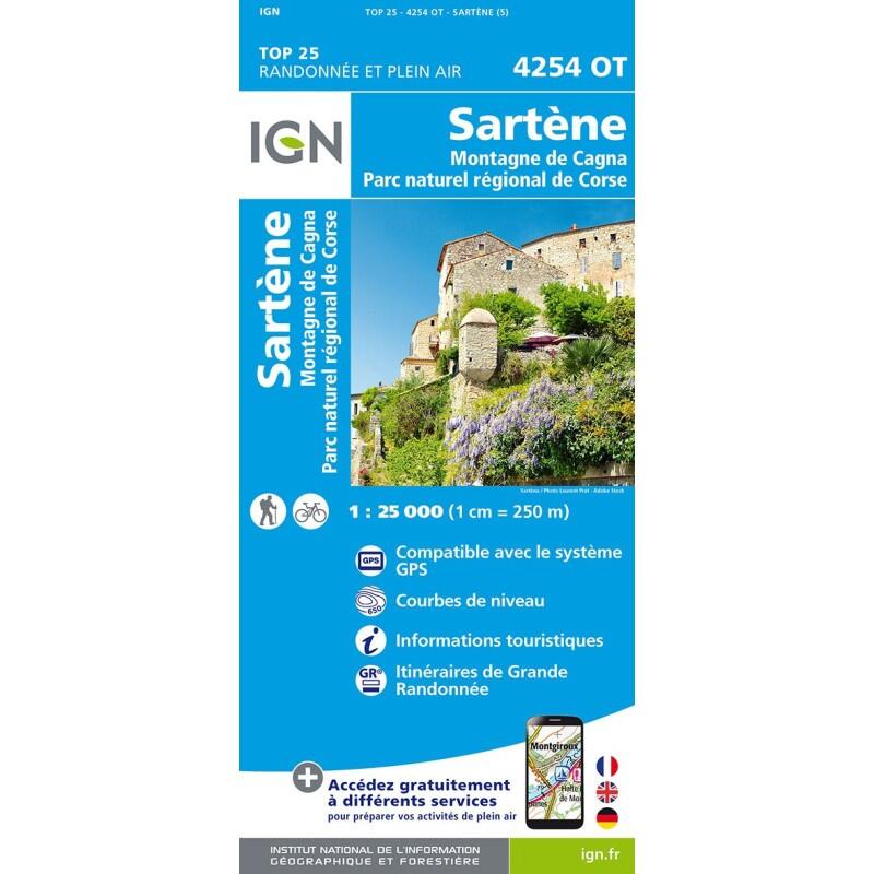 Ign - 4254ot Sartene - Montagne De Cagna Pnr De Corse - Carte - Taille Unique - Decathlon