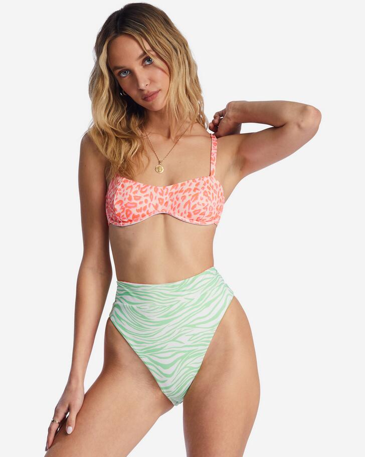 Dół od bikini Billabong Lei Low Rev Rise dwustronne