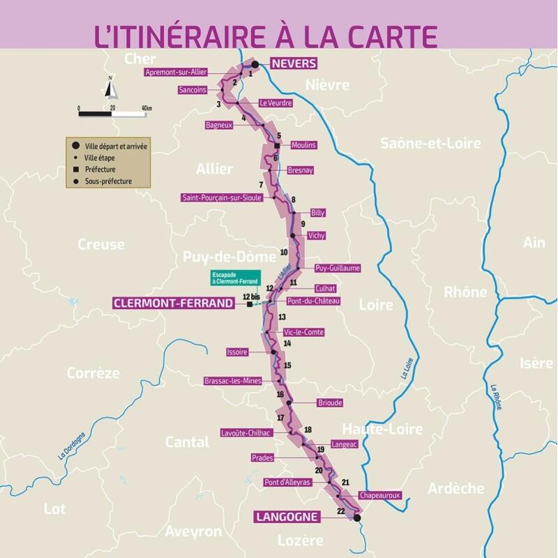 LA VIA ALLIER - LA VELOROUTE DE L'AUVERGNE DE NEVERS A LANGOGNE 3/5