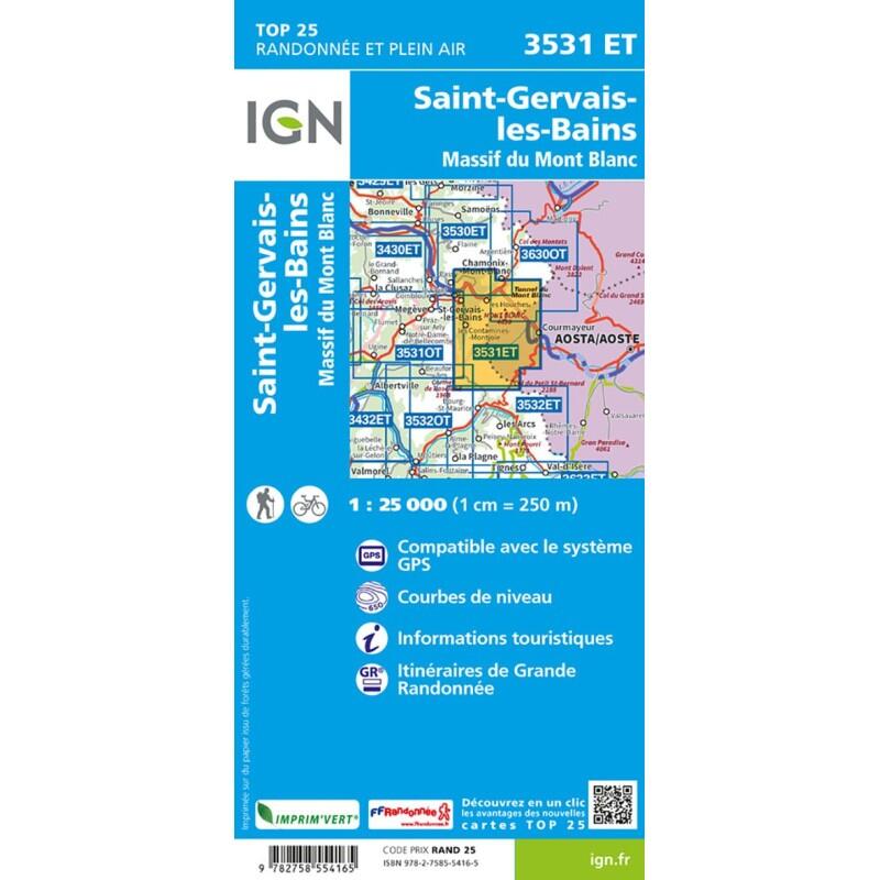 3531ET SAINT GERVAIS LES BAINS MASSIF DU MONT BLANC 2/2