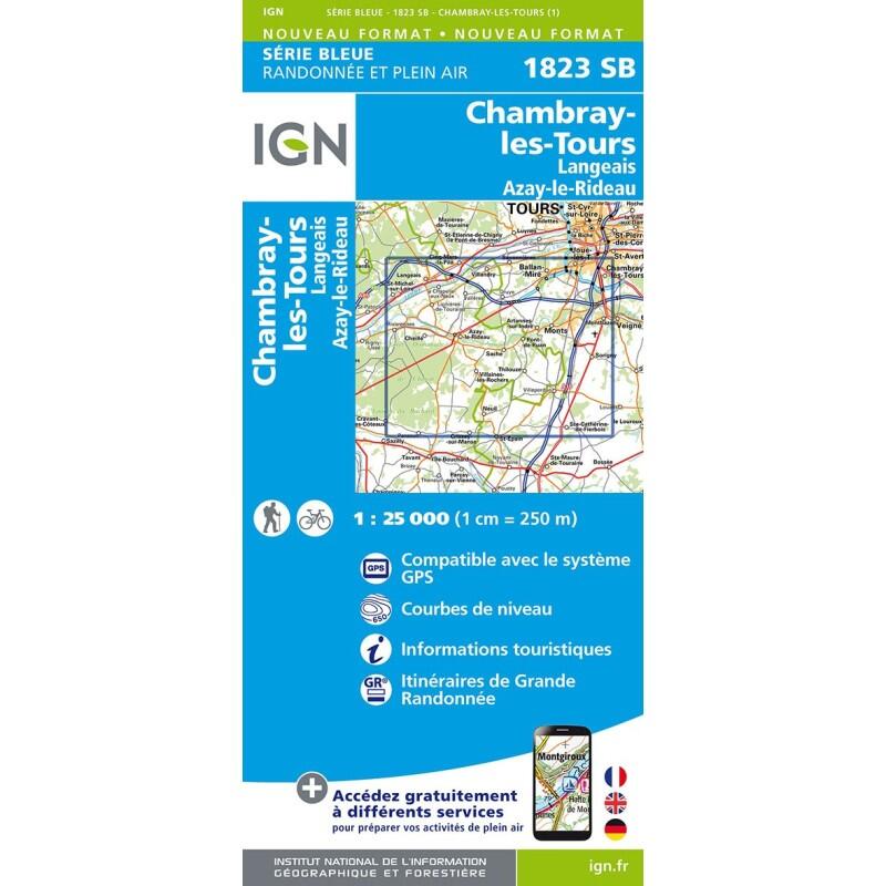 Ign - 1823sb Chambray-les-tours Langeais Azay-le-rideau - Carte - Taille Unique - Decathlon