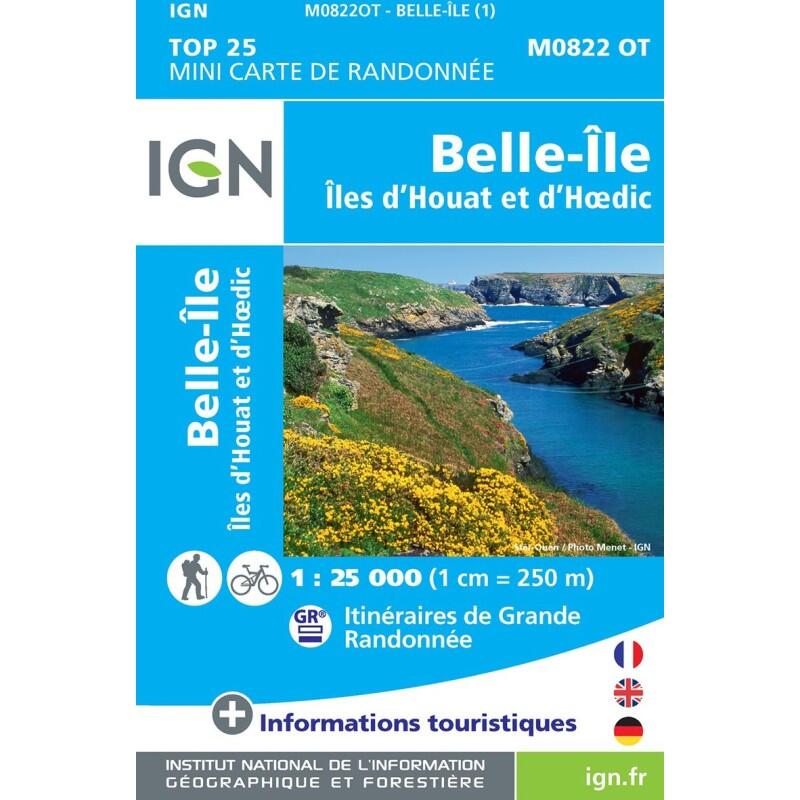 Ign - M0822ot Mini Belle Ile Iles D'Houat Et D'Hoedic - Carte - Taille Unique - Decathlon