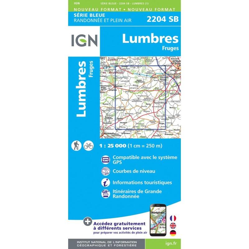 Ign - 2204sb Lumbres Fruges - Carte - Taille Unique - Decathlon