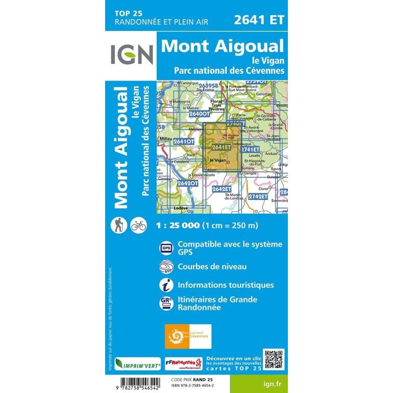 2641ET MONT AIGOUAL LE VIGAN PN DES CEVENNES IGN Decathlon