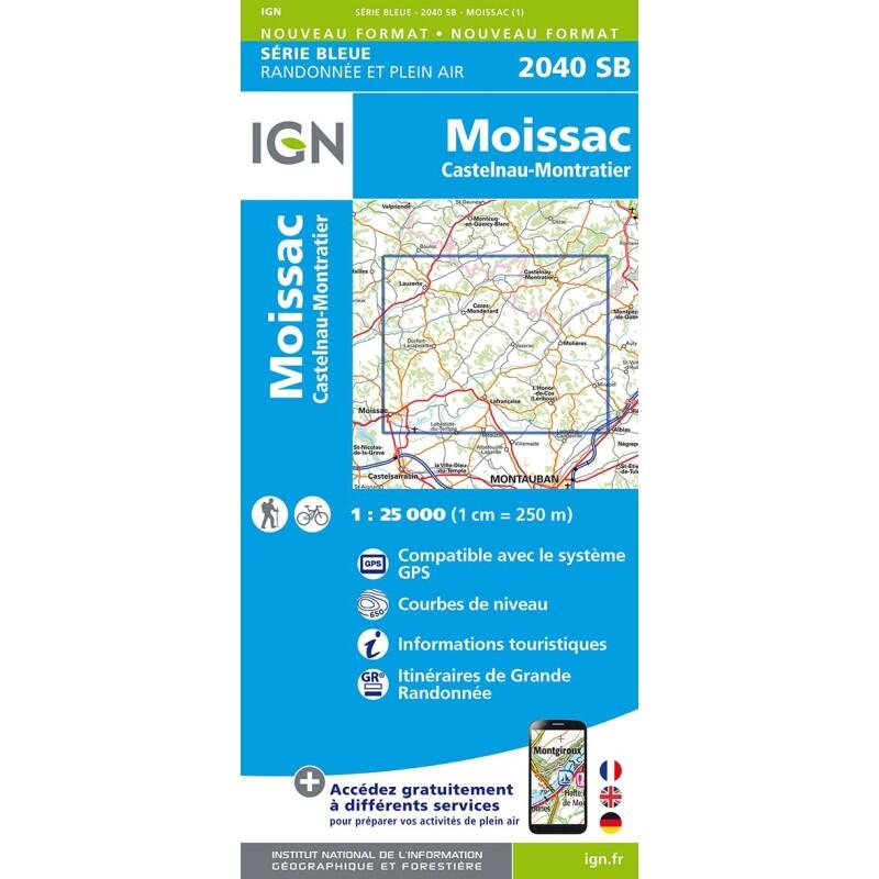 Ign - 2040sb Moissac Castelnau Montralier - Carte - Taille Unique - Decathlon