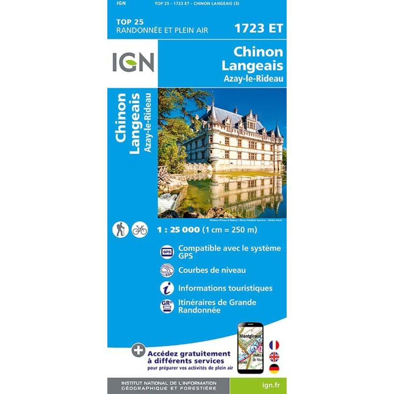 Ign - 1723et Chinon - Langeais Azay-le-rideau - Carte - Taille Unique - Decathlon