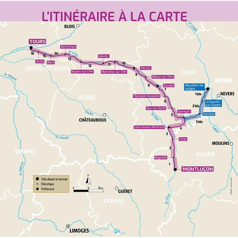 CANAL DE BERRY & LE CHER JUSQU'A TOURS - GDS ITINERAIRES A VELO 5/5