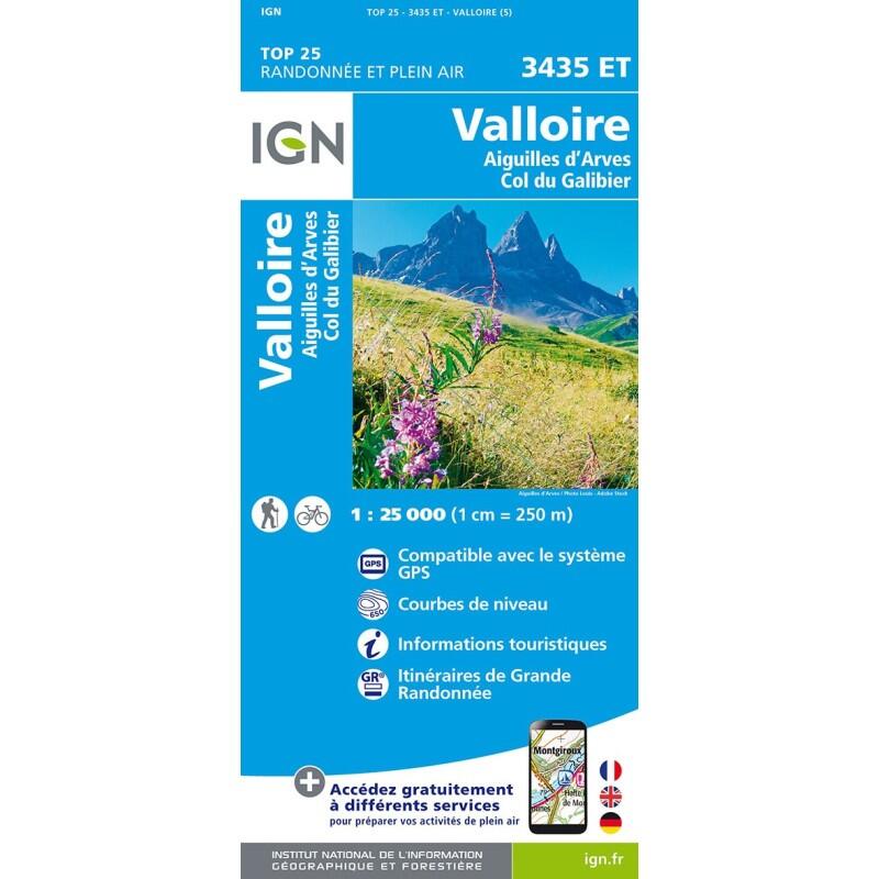 Ign - 3435et Valloire - Aiguilles D'Arves Col Du Galibier - Carte - Taille Unique - Decathlon
