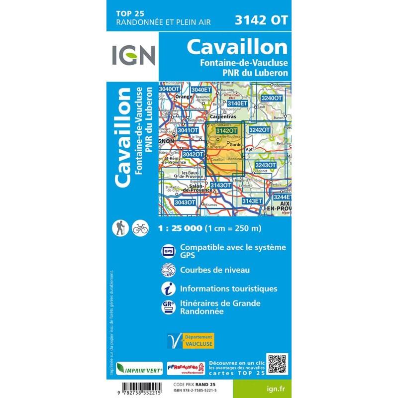 3142OT CAVAILLON FONTAINE DE VAUCLUSE-PNR DU LUBERON