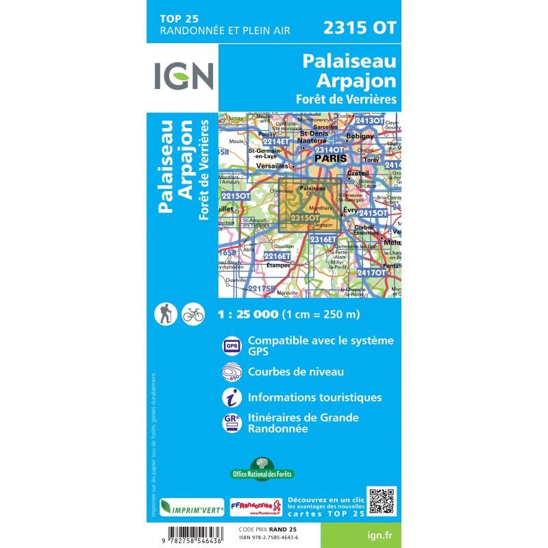 2315OT PALAISEAU/ARPAJON FORET DE VERRIERES 2/2