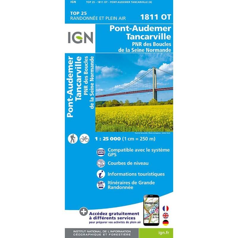 Ign - 1811ot Pont-audemer - Tancarville Pnr Des Boucles De La Seine Normand - Carte - Taille Unique - Decathlon