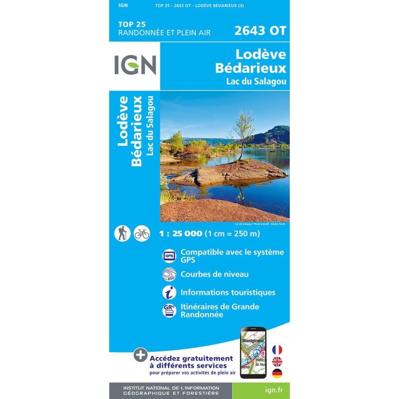 Ign - 2643ot Lodeve - Bedarieux - Carte - Taille Unique - Decathlon