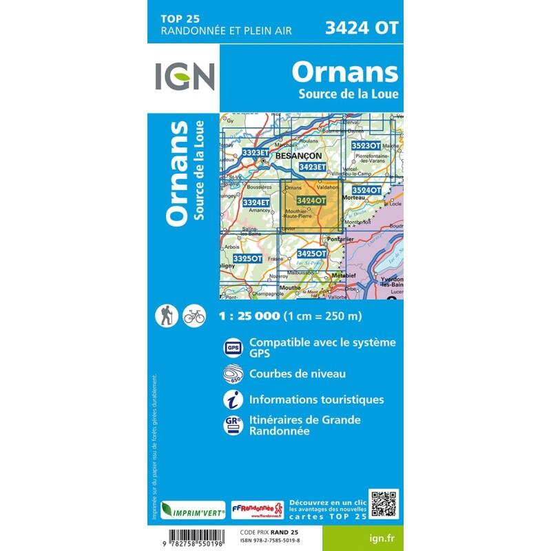 3424OT ORNANS  SOURCE DE LA LOUE 2/2