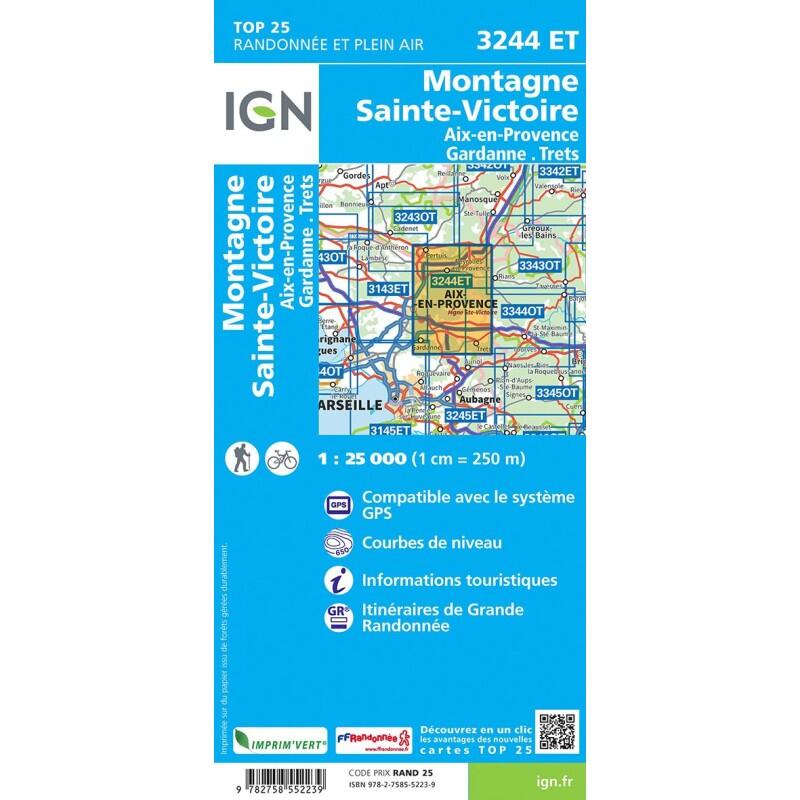 3244ET MONTAGNE SAINTE VICTOIRE AIX EN PROVENCE GARDANNE TRETS 2/2