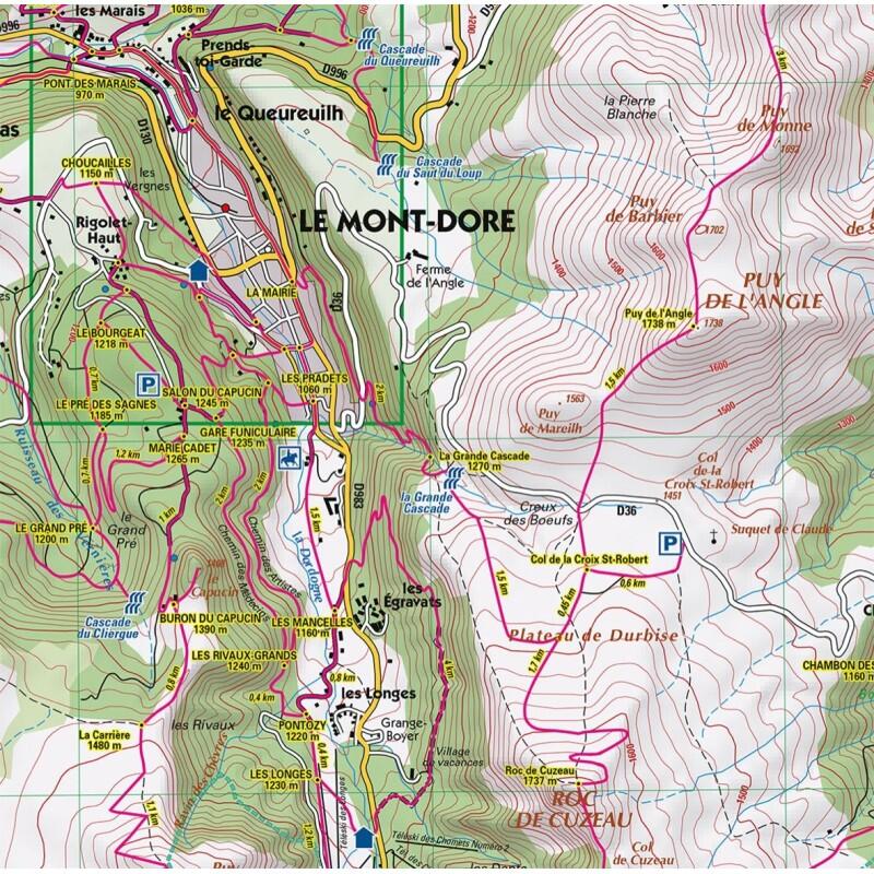 MASSIF DU SANCY  LA CARTE 2/2