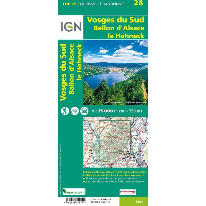 TOP75028 VOSGES DU SUD BALLON D ALSACE LE HOHNECK 2/2